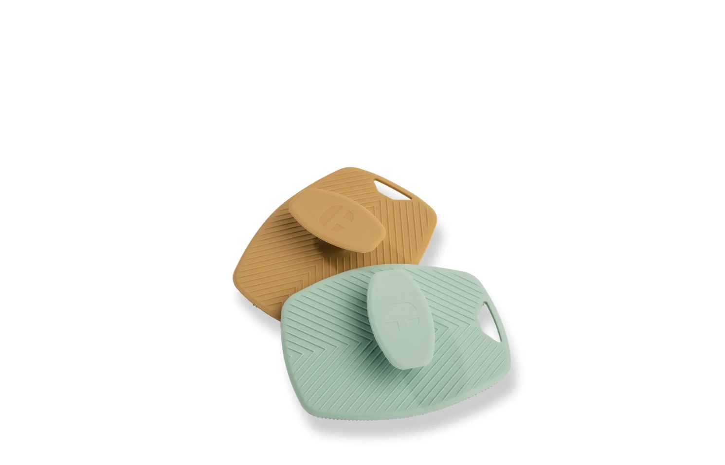 Body Scrubber Duo (Beige & Sage Green)